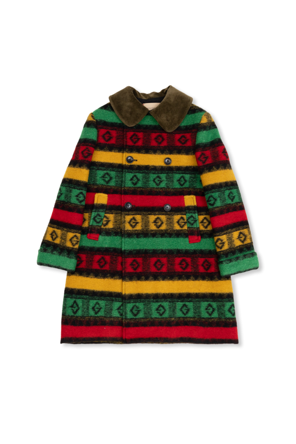 Coat with logo od Gucci Kids